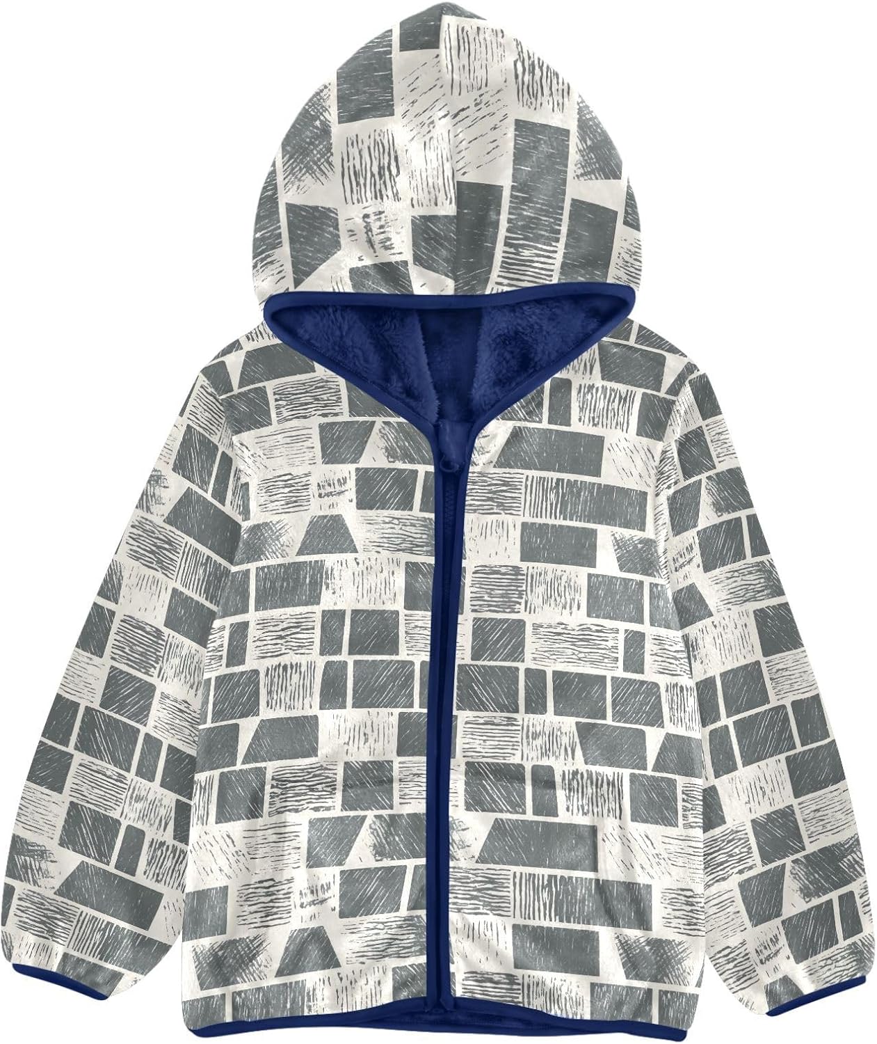 Boys Fleece Coat,Children's Zip-Up Hoodie Jacket,Baby Warm Fashion Outerwear 3-10T