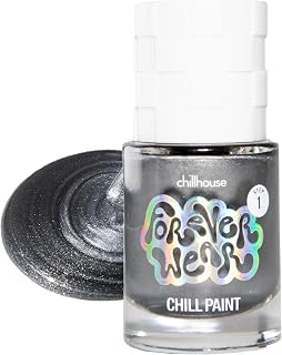 Chillhouse - Forever Wear, Chill Paint (Step 1) - Miss Machina (Chrome) - Nail Polish - Use with Magic Finish Top Coat Only - Nail Care As You Wear - Latina Founded & Women Owned - Beauty & Self Care