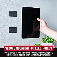 Vista 4 de VELCRO Brand Tiras resistentes con adhesivo, 8 juegos, color blanco, ancho de 4 x 2 pulgadas, soporta 10 libras, cinta adhesiva de resistencia