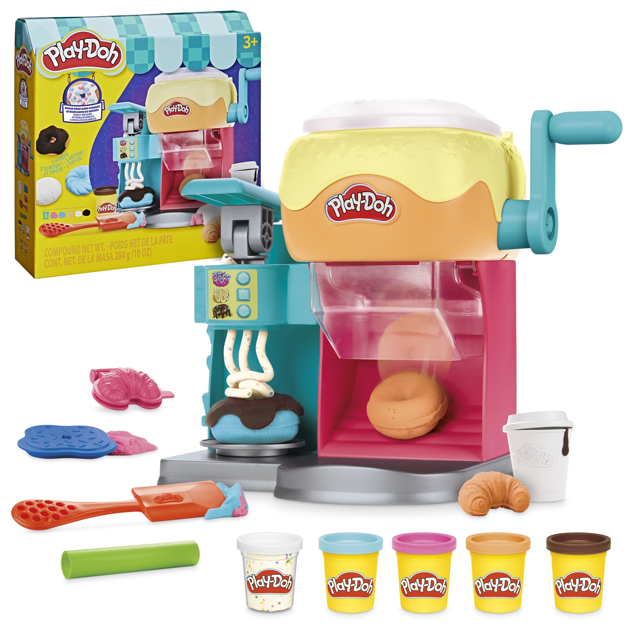 Photo 1 of Play-Doh Donut Drop Shop Playset, Play Food Toy, Kids Arts & Crafts, Easter Gift for Kids 3+ Years