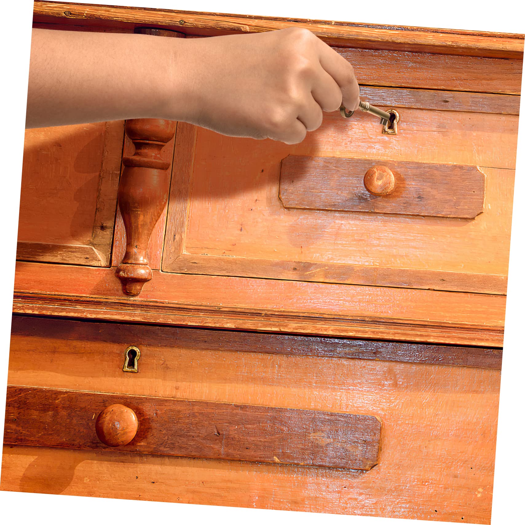 3 Pièces Serrure de Cabinet Cuivre Rétro Verrou Antique pour Boîte Aux Lettres Sécurisez Vos Documents avec Style