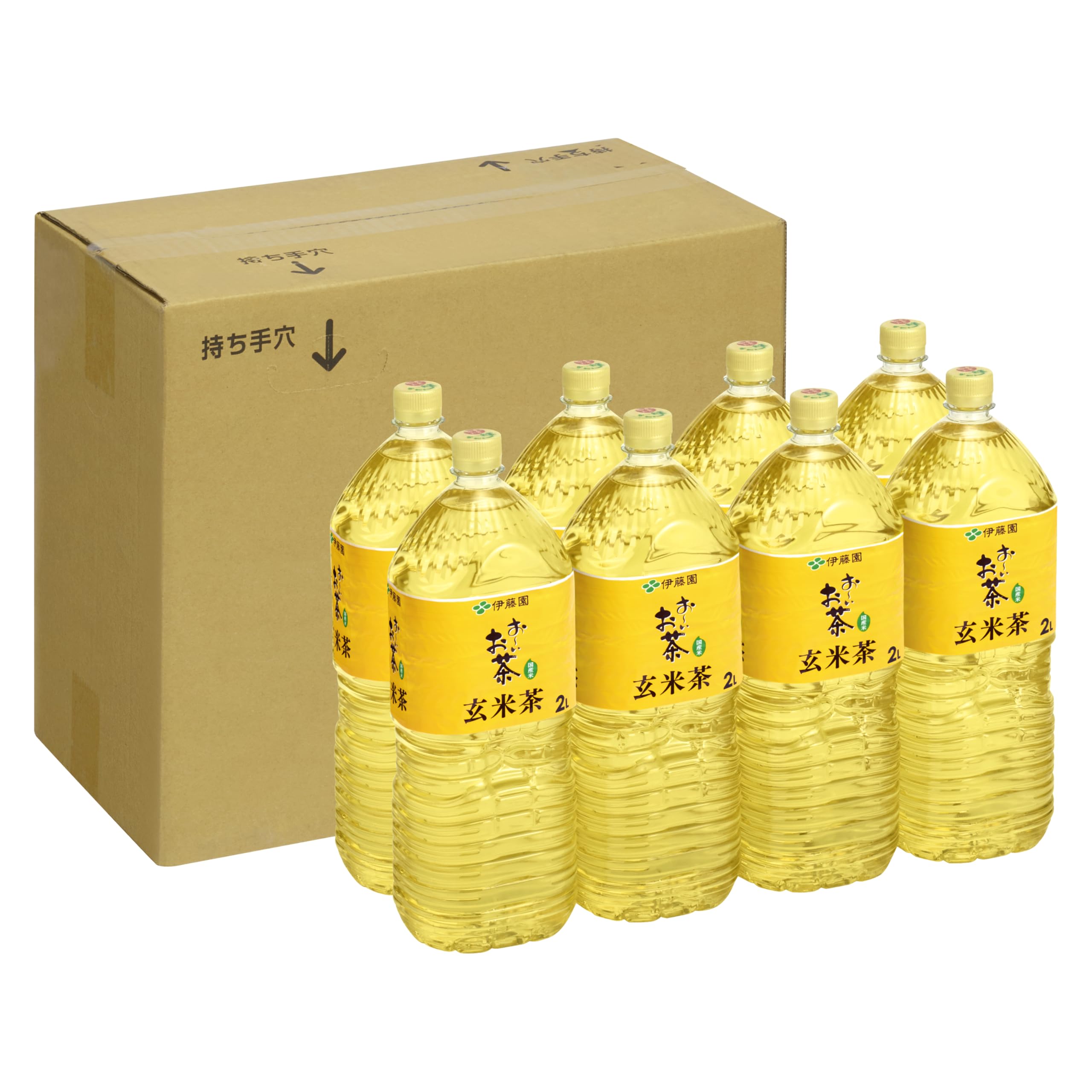 【Amazon.co.jp限定】 伊藤園 おーいお茶 玄米茶 2L×8本