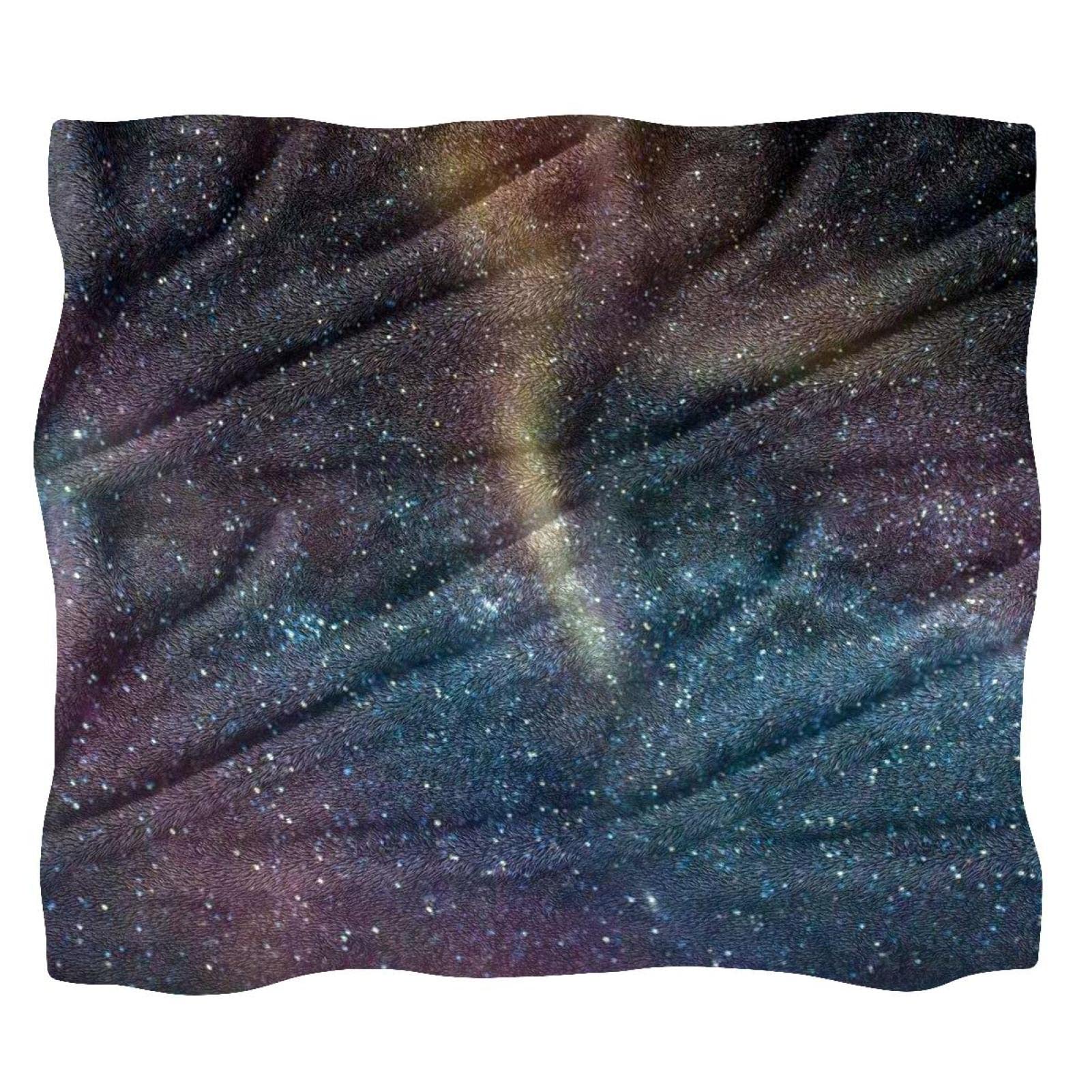 Couverture polaire douce pour lit plaid ciel étoilé canapé