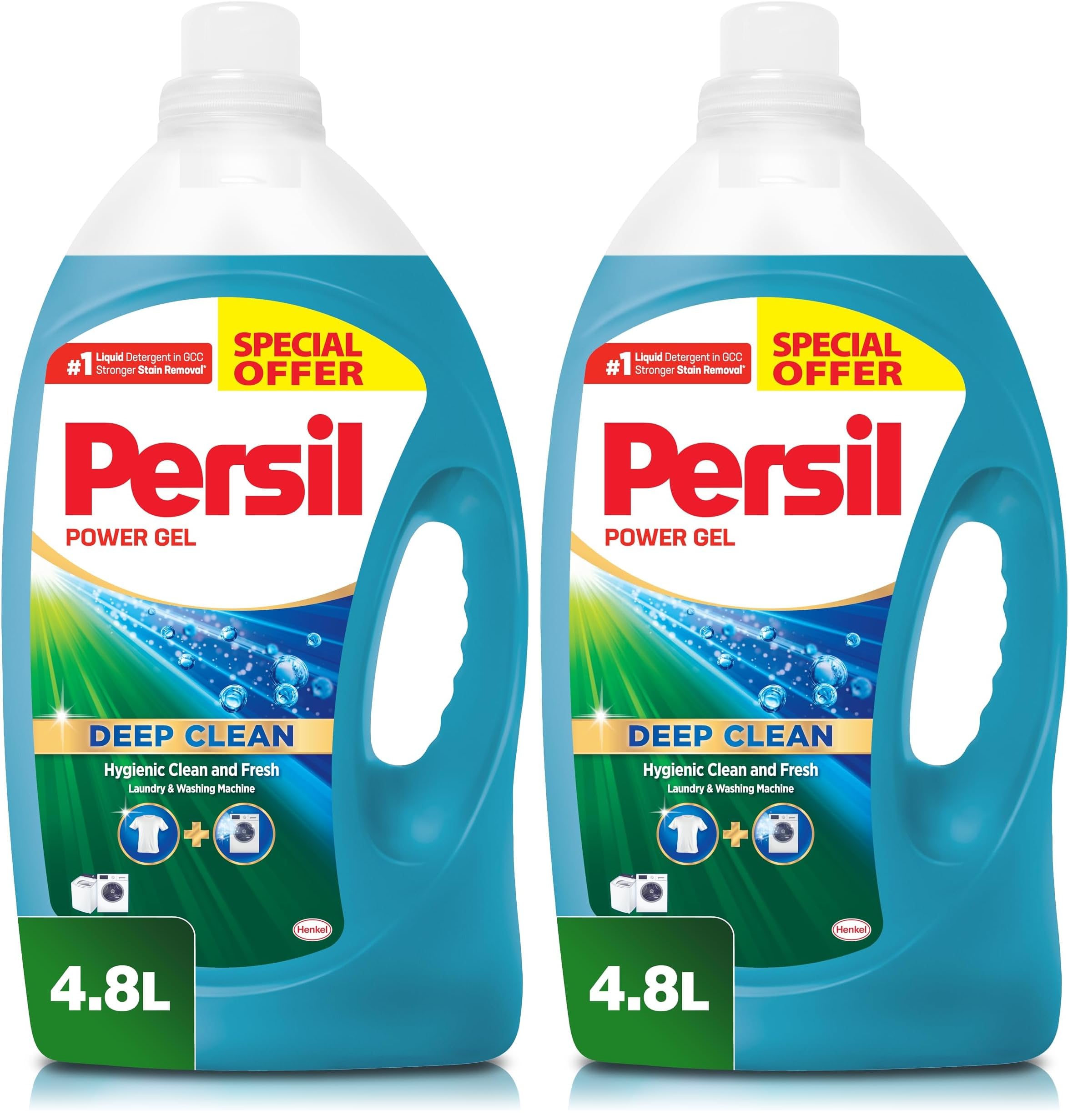 Power Gel Liquid Laundry Detergent, With Deep Clean Technology,4.8 L (Pack of 2)