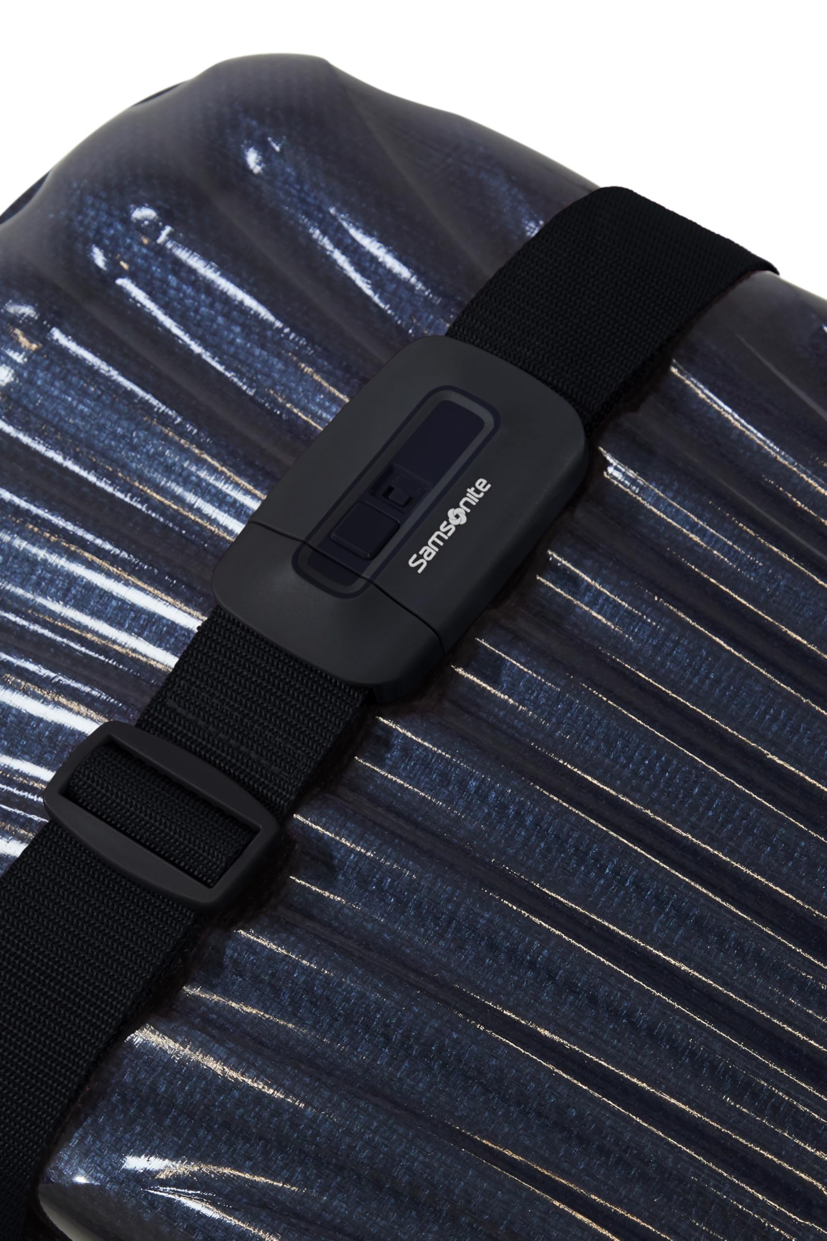 Samsonite TA Revolution – Pas na Bagaż 50mm, Regulowany & Wytrzymała Klamra, Bezpieczny Pas na Walizkę do Podróży, Czarny