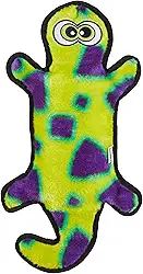 Outward Hound Brinquedo de pelúcia para cães de lagartixa verde Invincibles, grande, Large