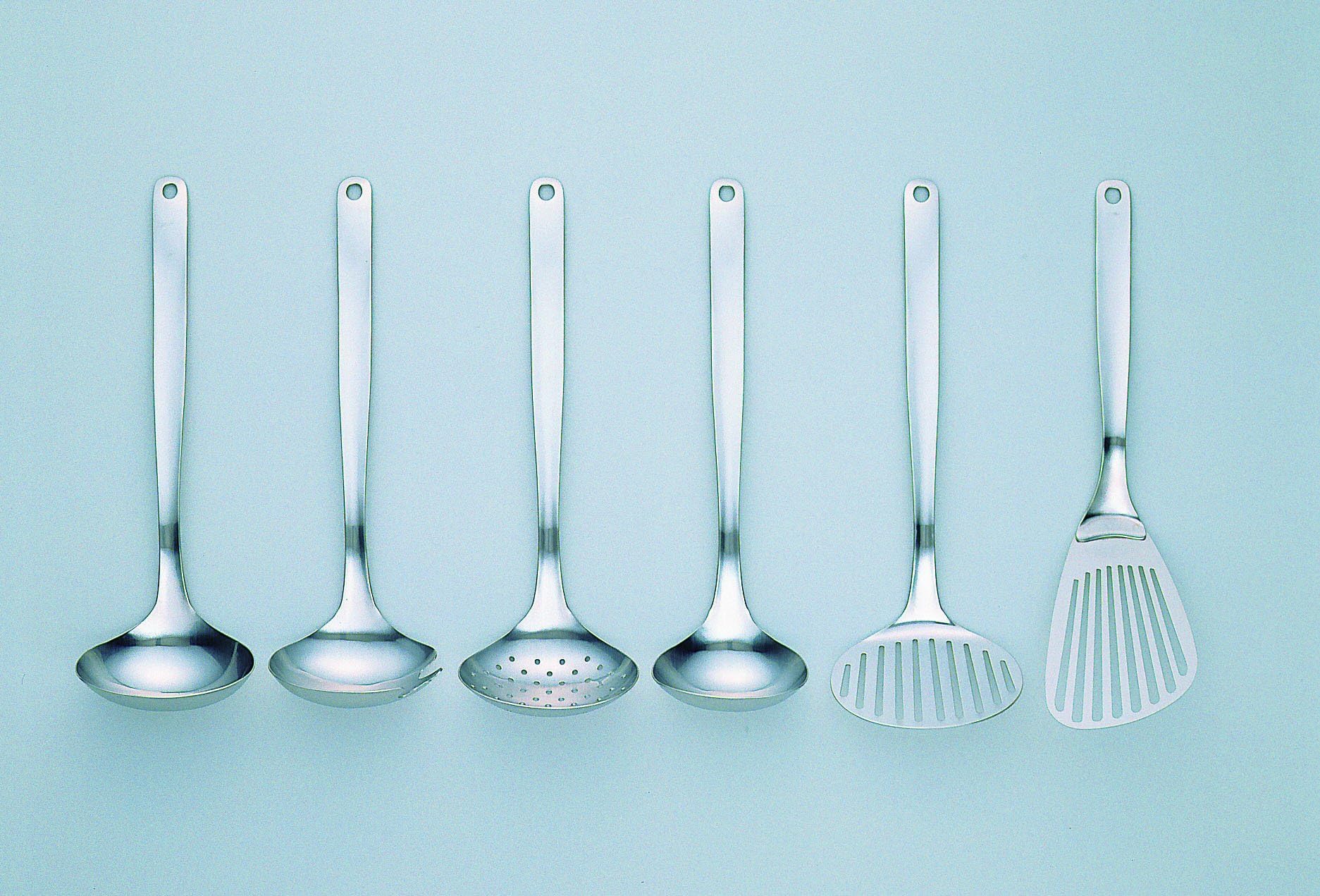 Sori Yanagi Kitchen Tool Designed Simple and Easy to Use, Tsubamesanjo Stainless Steel, Butterbeater, Turner, Skimmer, Fork Ladle, Large, Ladle M, Dishwasher Safe, 18-8 Stainless Steel