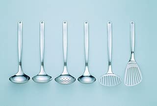 柳宗理 日本製 キッチンツールセット 6PCS(バタービーター、ターナー、スキンマー、フォークレードル、レードルL、レードルM)  ステンレス