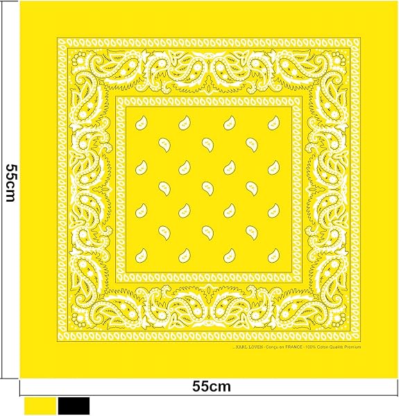 EL BANDANA - Lote de bandanas 100% Algodon de primera calidad Paisley Panuelo Cabeza Cuello Bufanda - Juego de 5/10/20 - 2