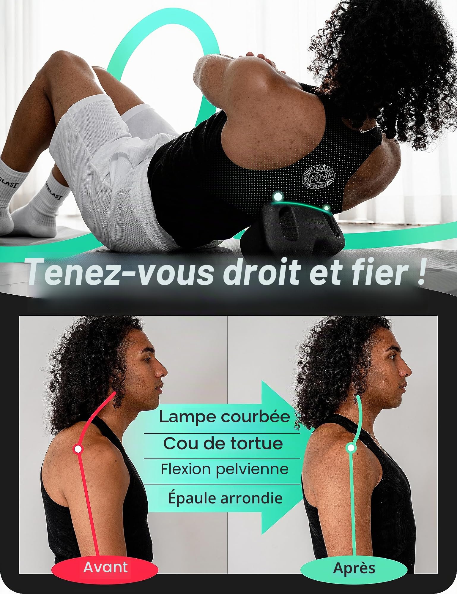 soas Iliopsoas Masseur – Outil de relâchement Iliacus et Psoas | Outil de massage du dos | Outil de massage complet du corps | Étirement du dos pour soulager les douleurs du bas du dos Outil de