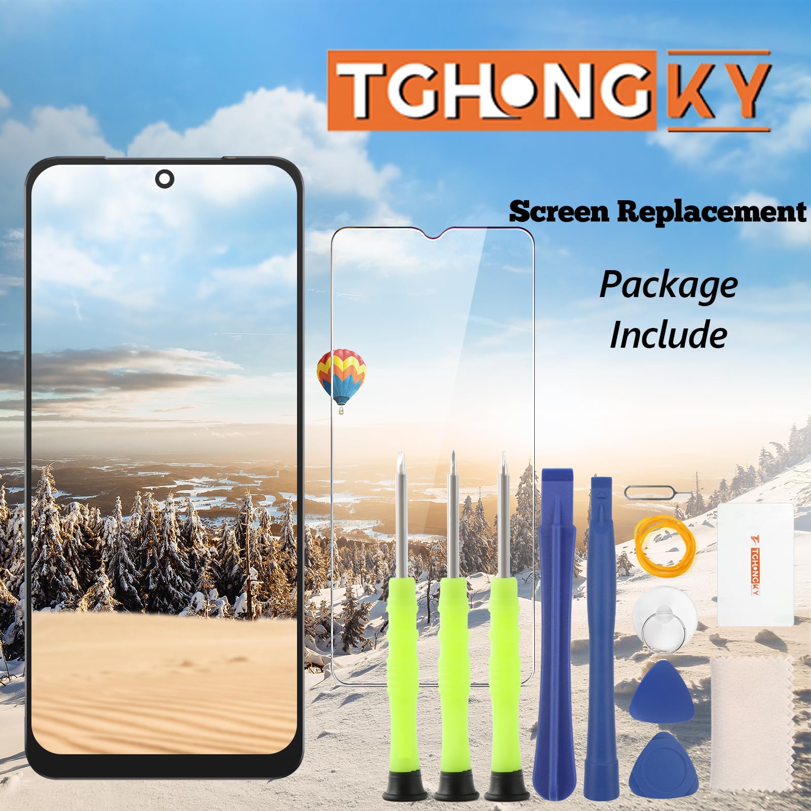 Schermo per Xiaomi Redmi Note 10 PRO 4G Display Digitalizzatore Touch Screen LCD per Redmi Note 10 PRO 4G Schermo LCD Display + Kit di Riparazione(Nero con Cornice)