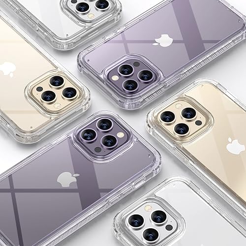 Miniatura 1047 de Diaclara - Funda diseñada para iPhone 14 Pro Max, resistente, de cuerpo completo, con protector de pantalla sensible al tacto y antiarañazos + Blanco