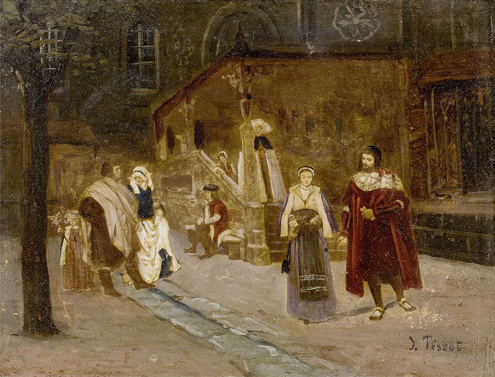 Affiche Faust und Margarethe par James Tissot, Grand Format Impression Mat Art