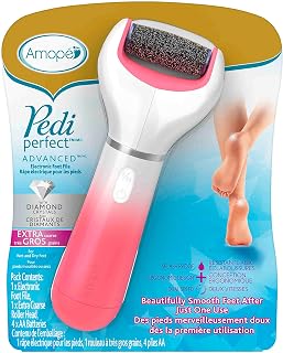 Amope Splashproof Electronic Foot File Foot Spa Pedicure Tool Callous Remover-Pedi Perfect Advance 2 Speed, 1 Count