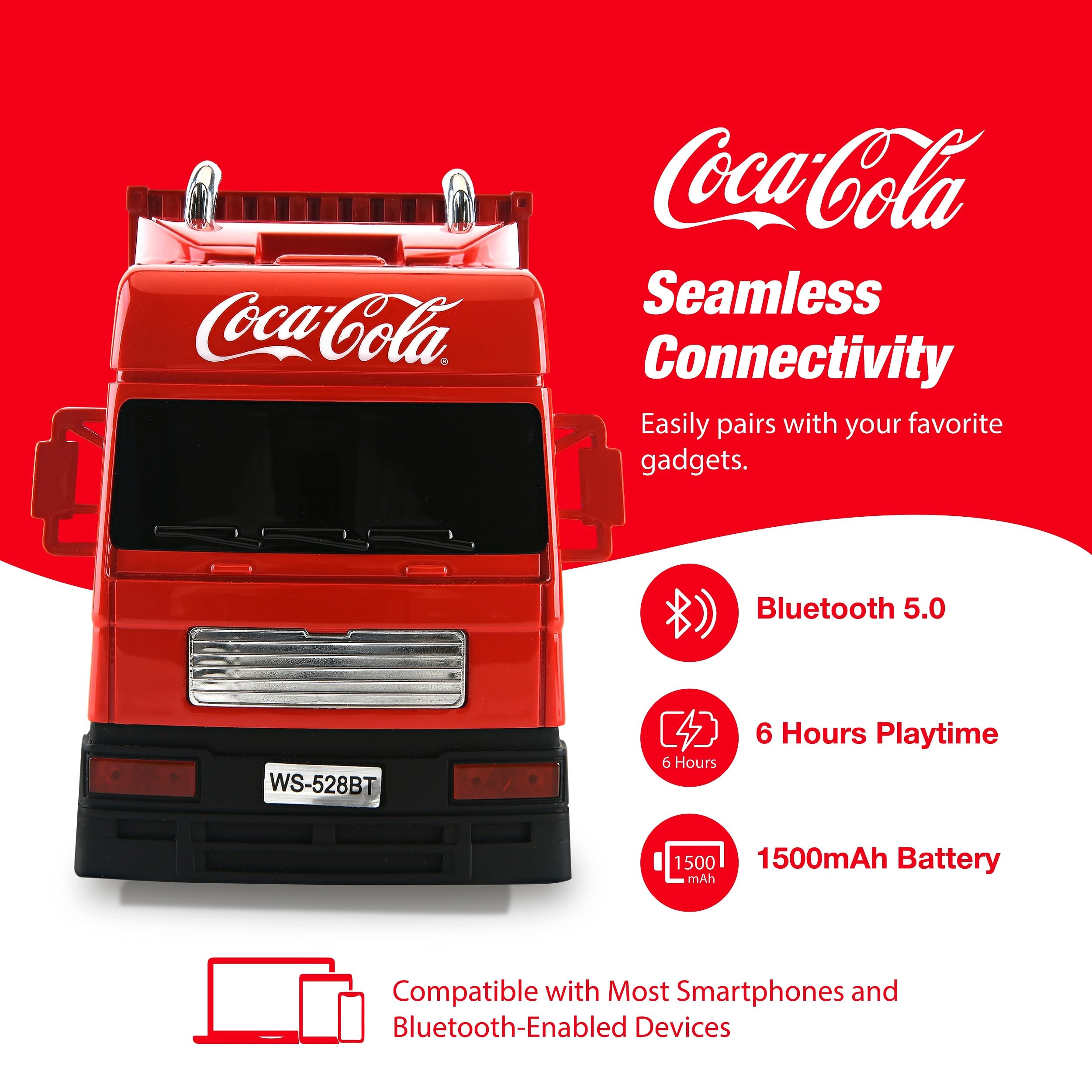 Amazon.com: Coca-Cola Truck Replica Bluetooth Speaker with Deep
