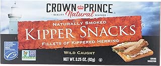 Crown Prince Naturally Smoked Kipper Snacks, Non-GMO, 3.25 Ounce (Pack Of 18)