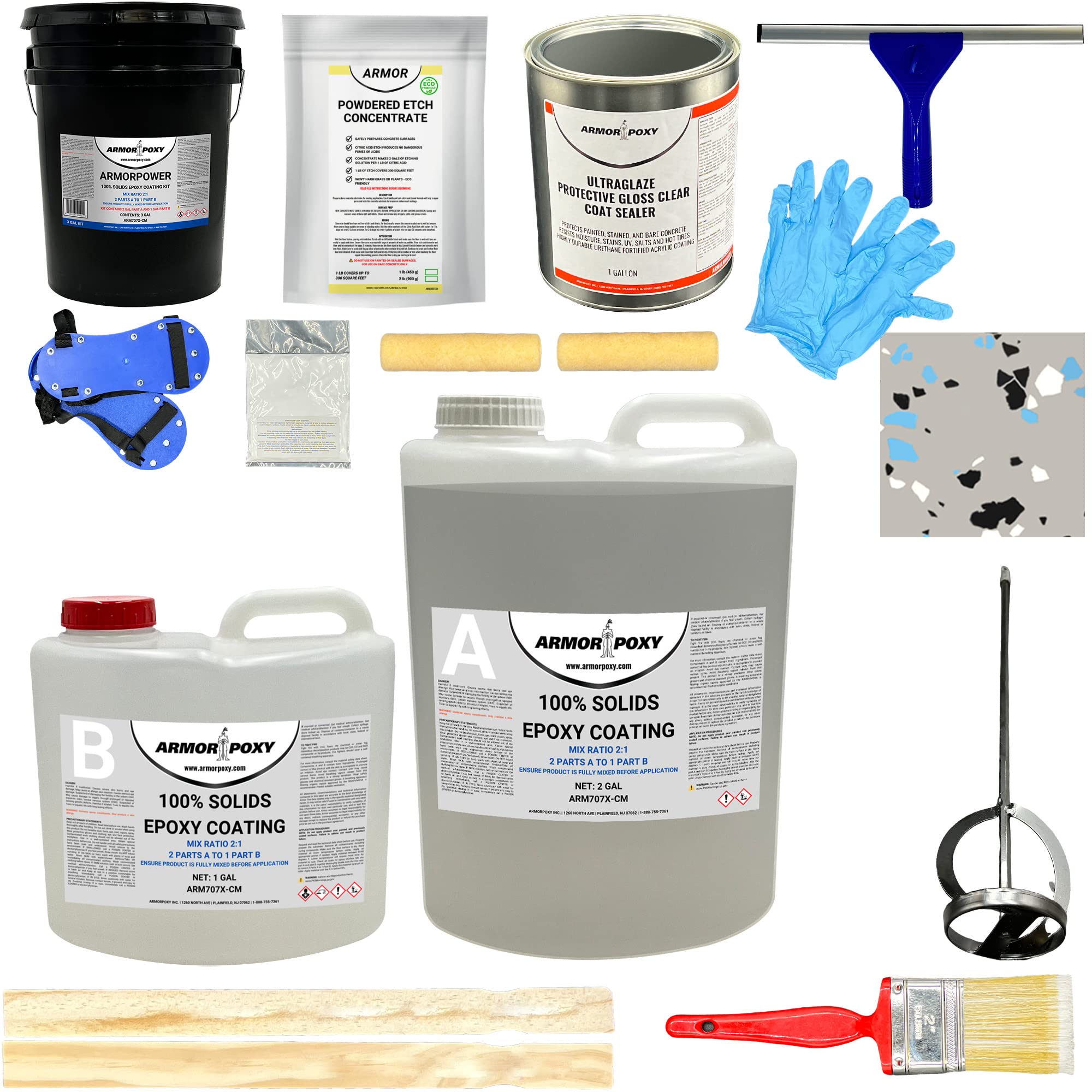 Buy ArmorPoxy Garage Floor Epoxy Kit 14Pc 2 Part 600 Sq Ft