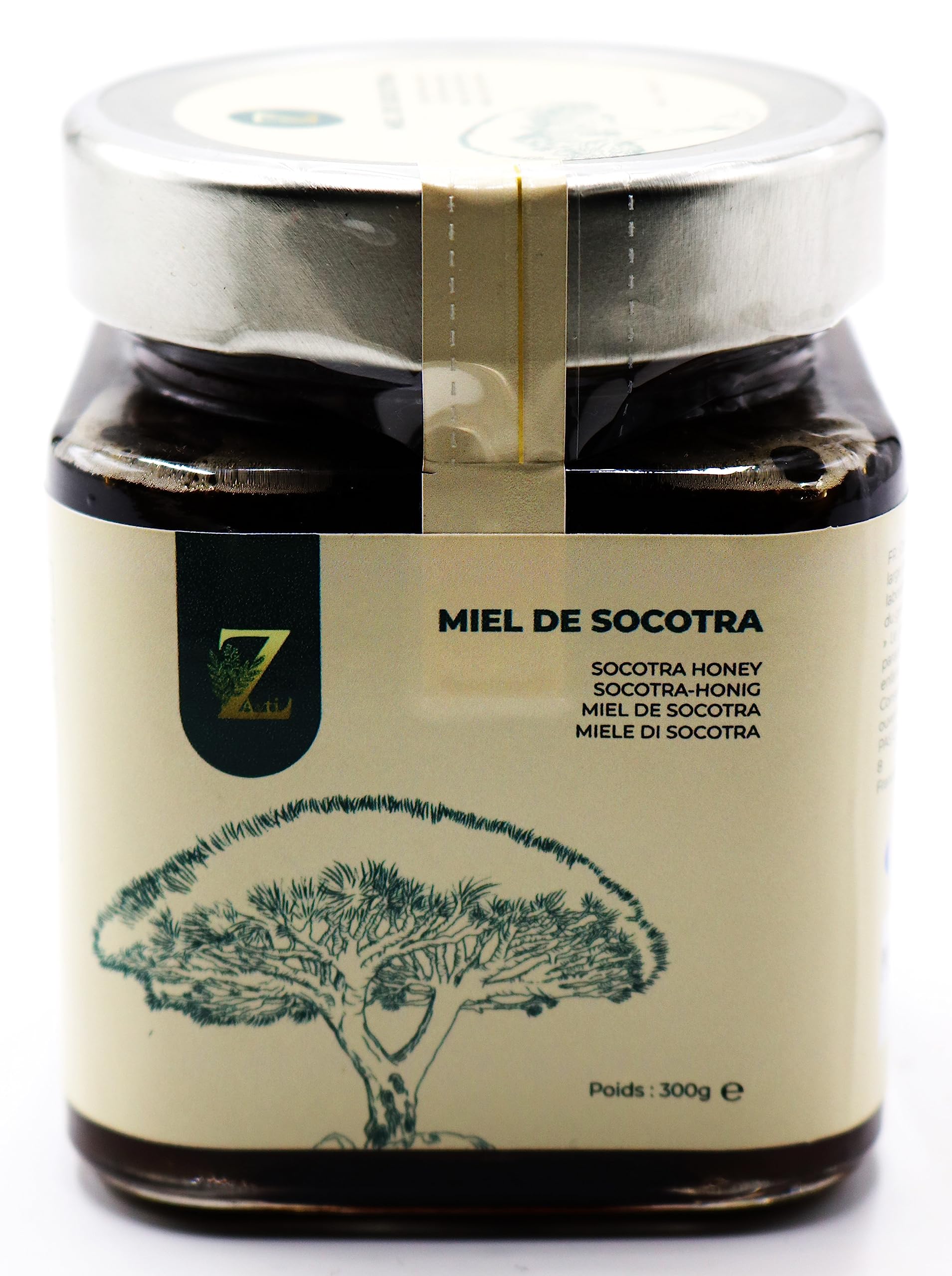 Miód Socotra 300g - Autentyczny i mniej słodki, cud tajemniczej wyspy Socotra, idealny dla diabetyków!"