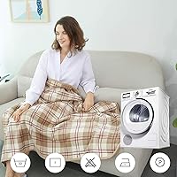 Vista 37 de XING YE CHUAN Fleece Wearable Blanket, Comfy Poncho Throw with Buttons, Plush Sleeveless Blankets, for Women Cape Wrap Cover