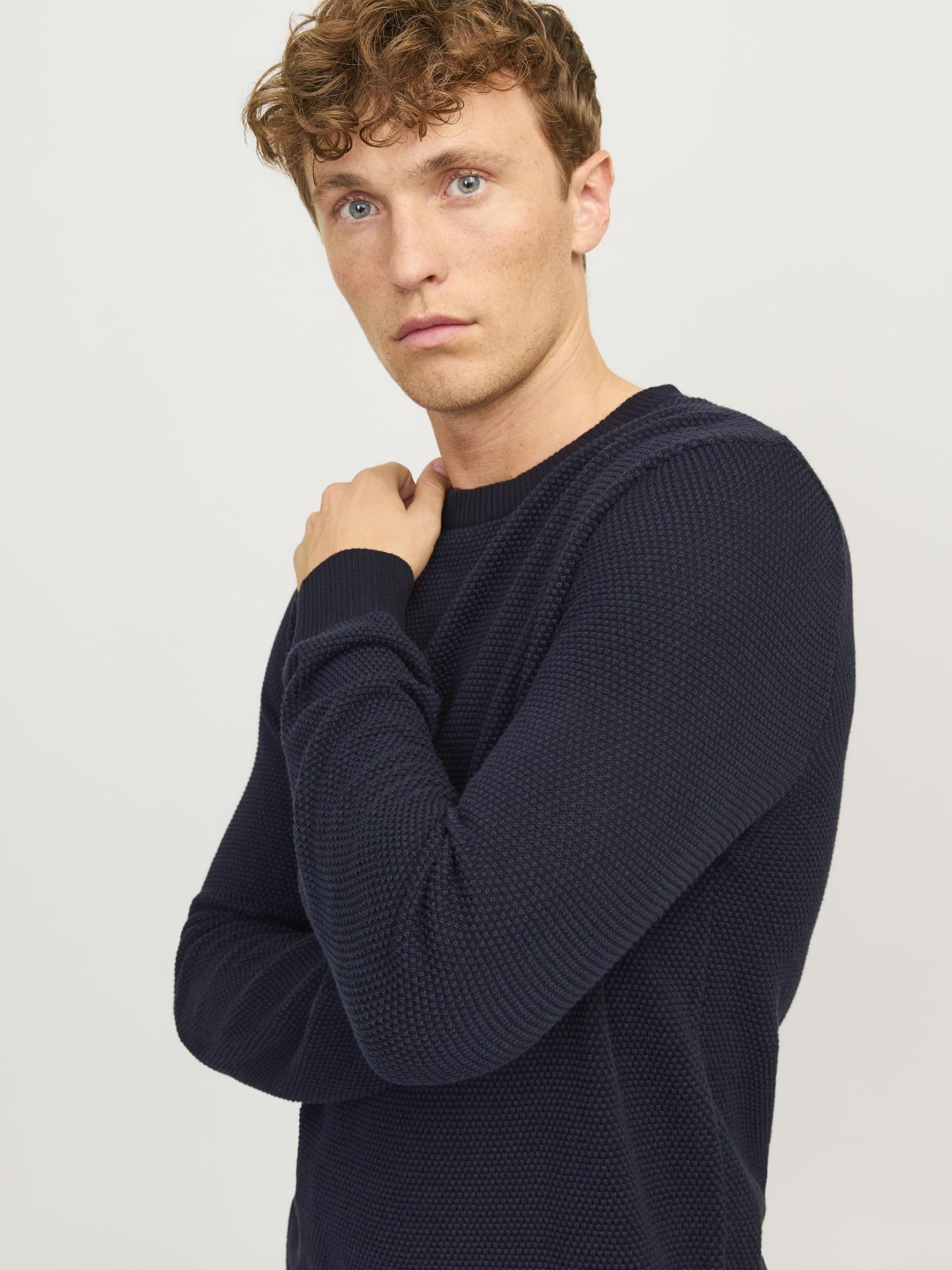 JACK & JONES Jjeglobe Knit Crew Neck Noos Jersey de Punto para Hombre