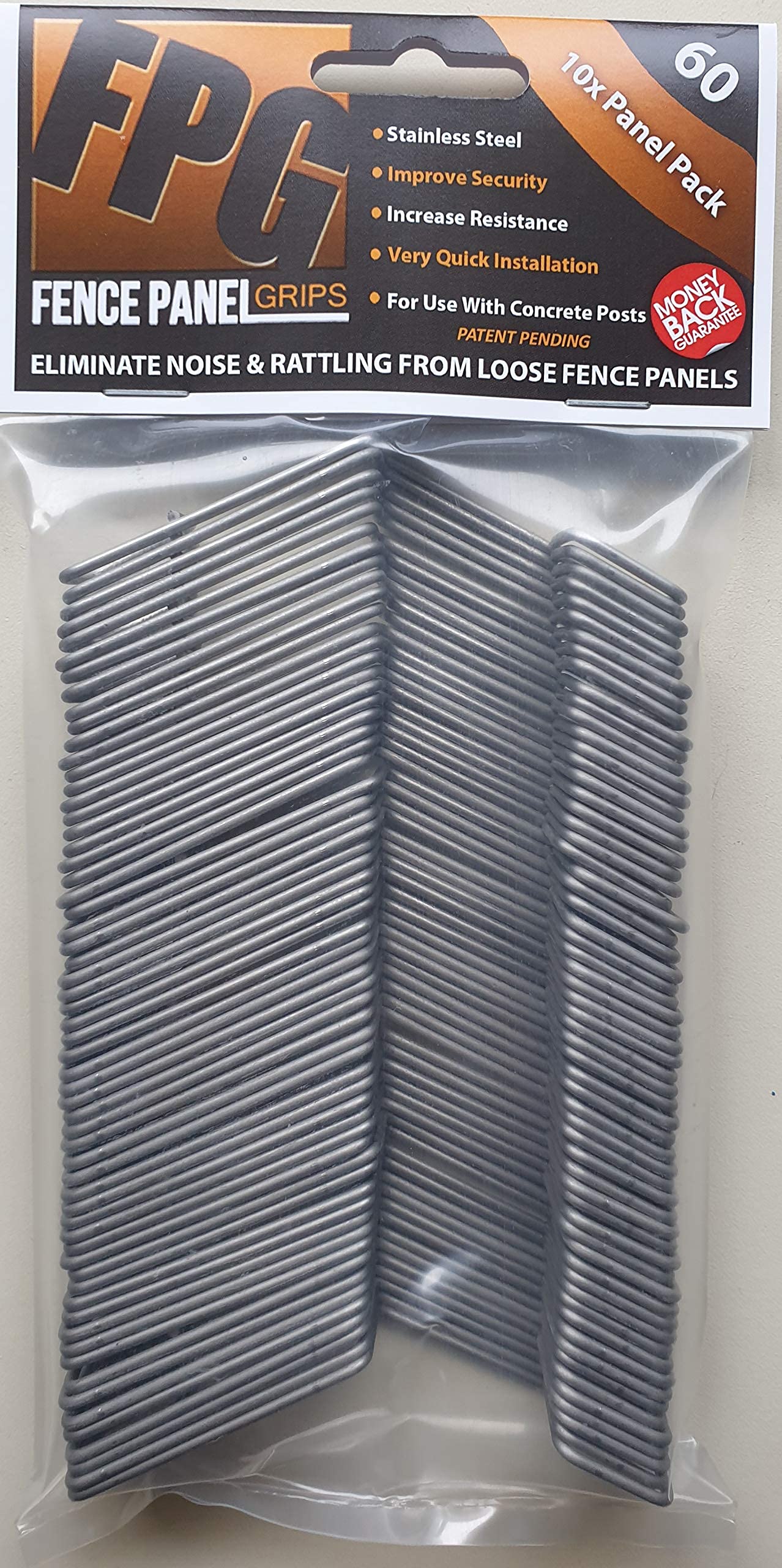 Buy Fence Panel Grips 60 Pack Stop Fence Panels Rattling Banging