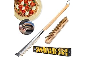 26' Pizza Oven Brush with Stone Scraper
