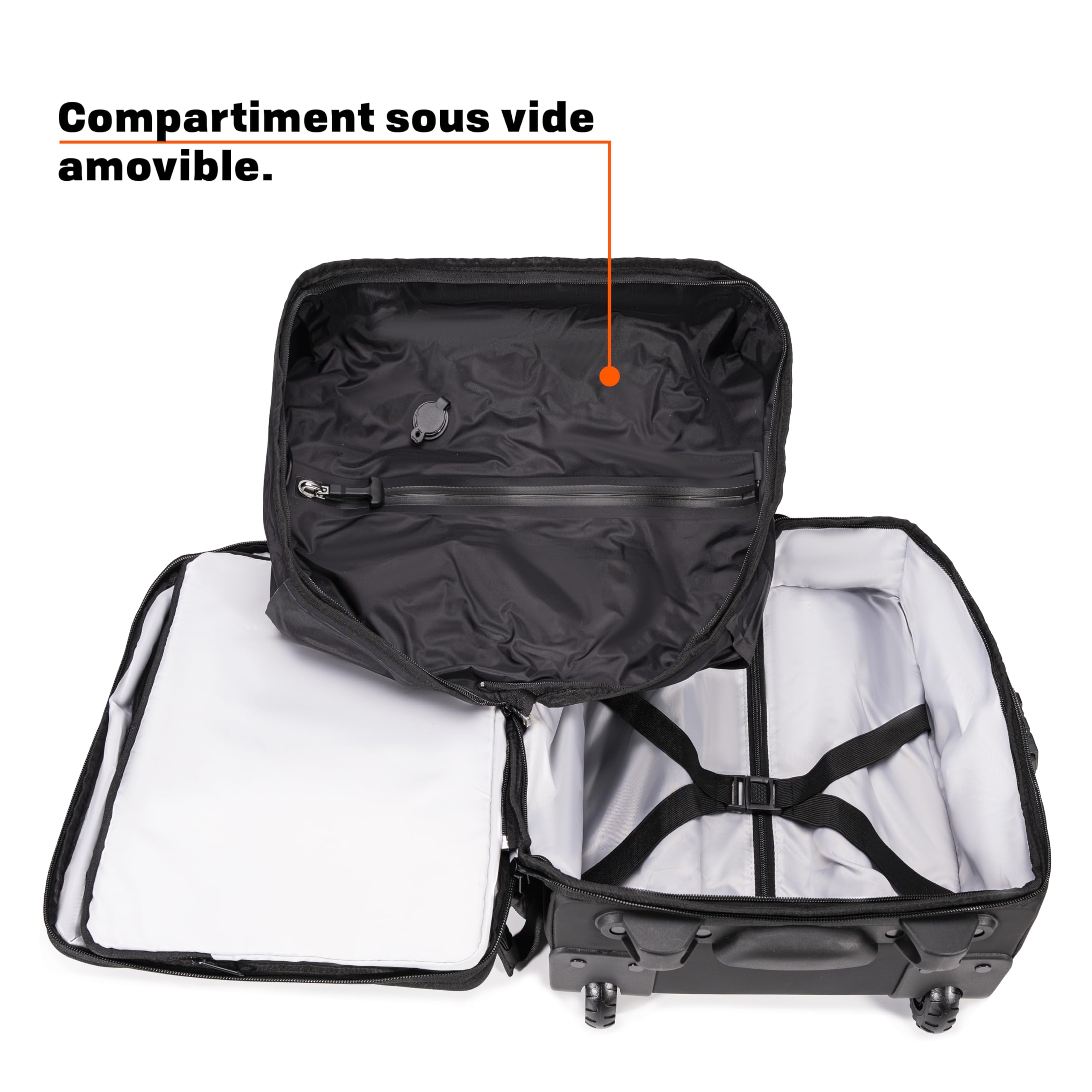 CELIMS - Valigia Cabina 40 x 30 x 20 cm Ryanair, Transavia, Volotea, Easyjet e + | con Trolley, sotto Vuoto AirPlus by Lucchetto TSA | Bagaglio Cabina | Borsa aereo per computer portatile, bordeaux