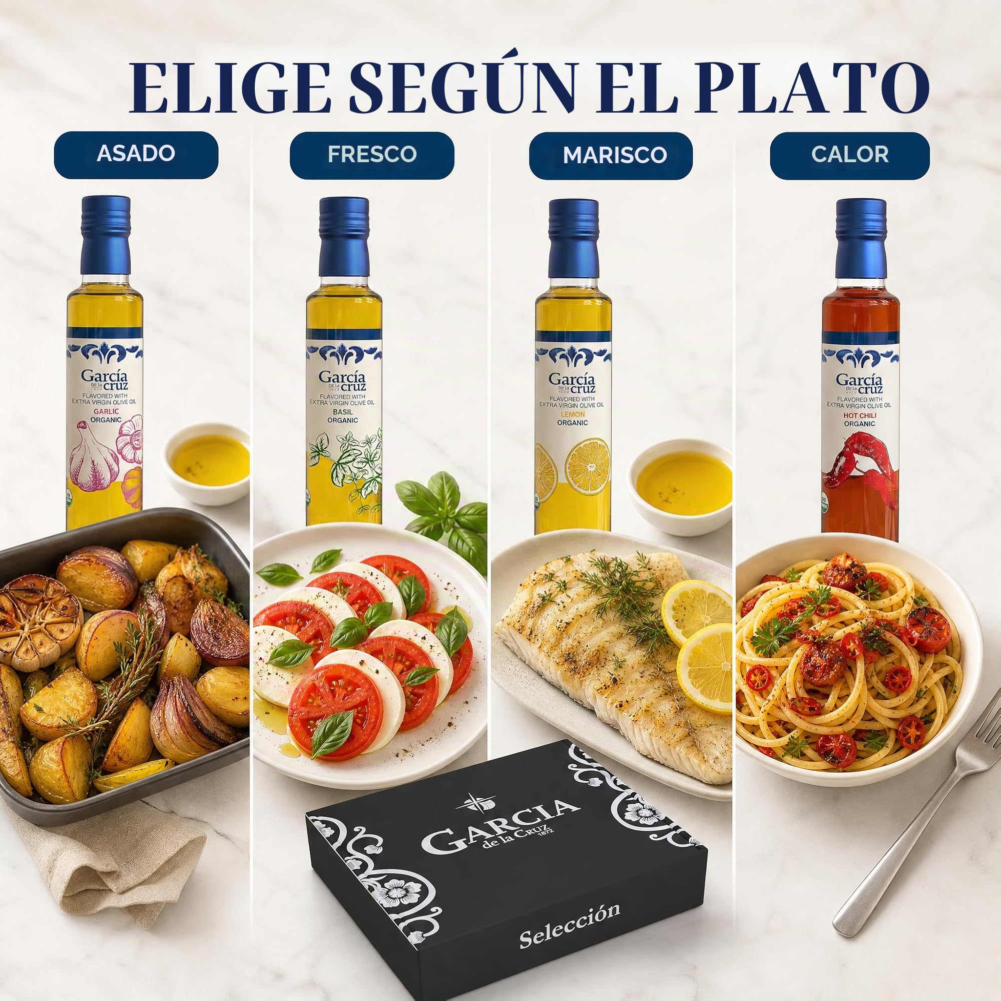 GARCÍA DE LA CRUZ Aceite de Oliva Virgen Extra Ecológico Aromatizado 250 ml