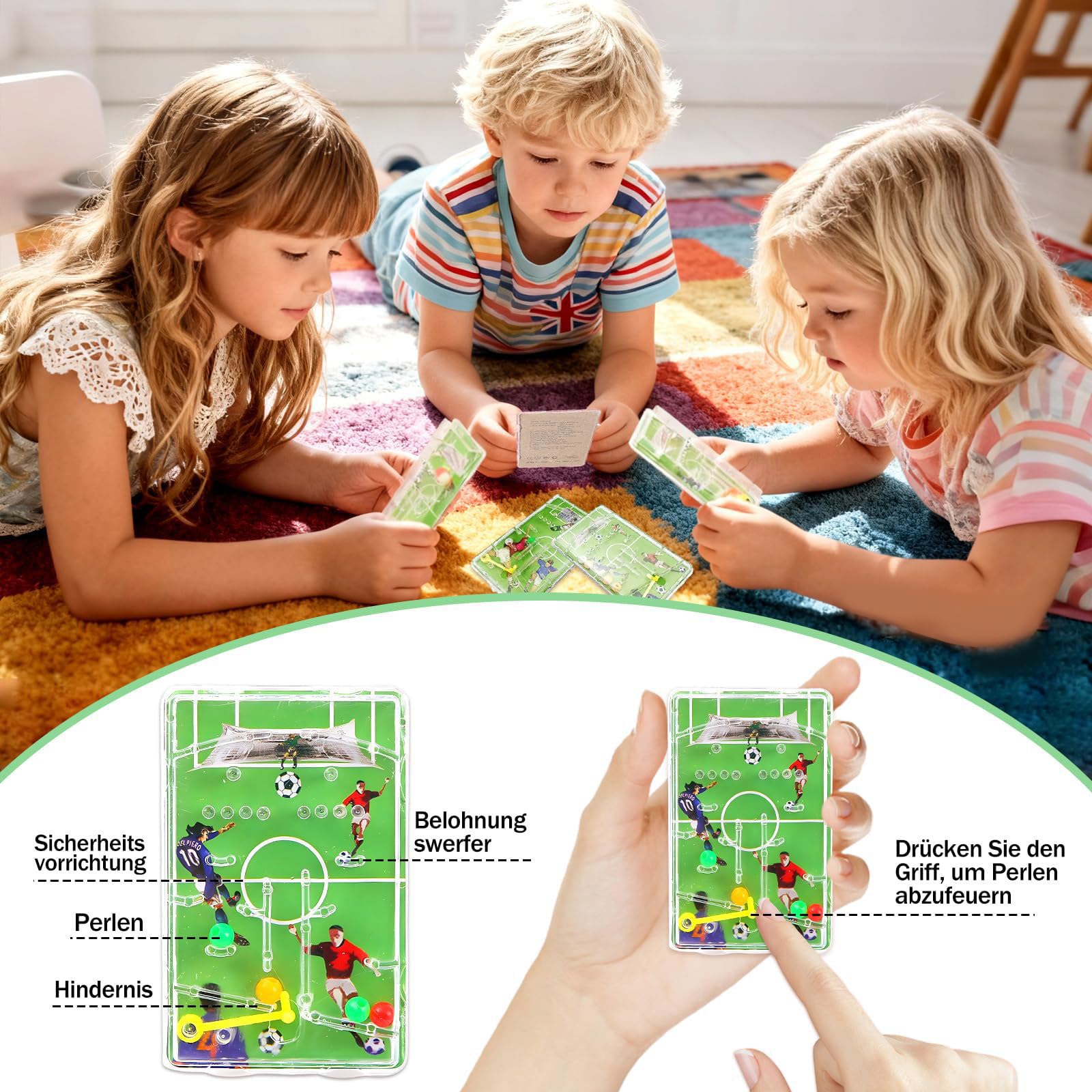 20 sztuk prezentów piłkarskich, mini pinball, gra cierpliwości dla dzieci, urodziny dzieci, piłka nożna mieszanka gier