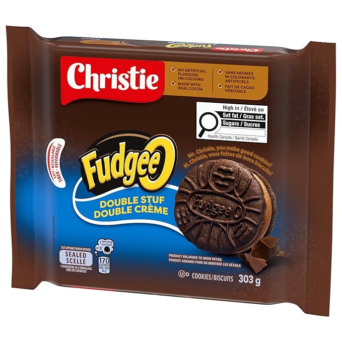 Christie Galletas Double Stuf Chocolate 303g Importadas de Canadá miniatura 11