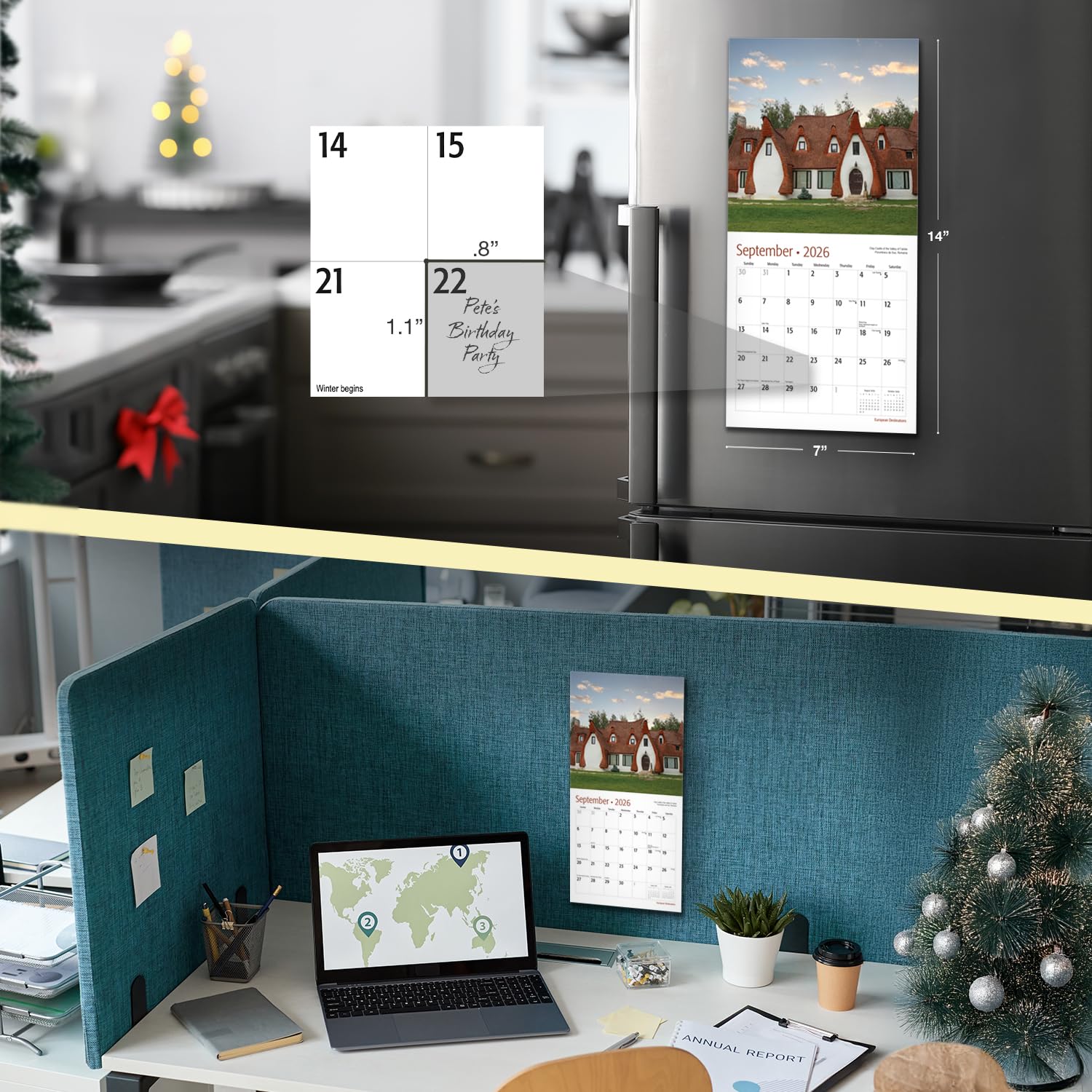 Snapklik.com : European Destinations 2026 Mini Wall Calendar 12 Month 7 ...