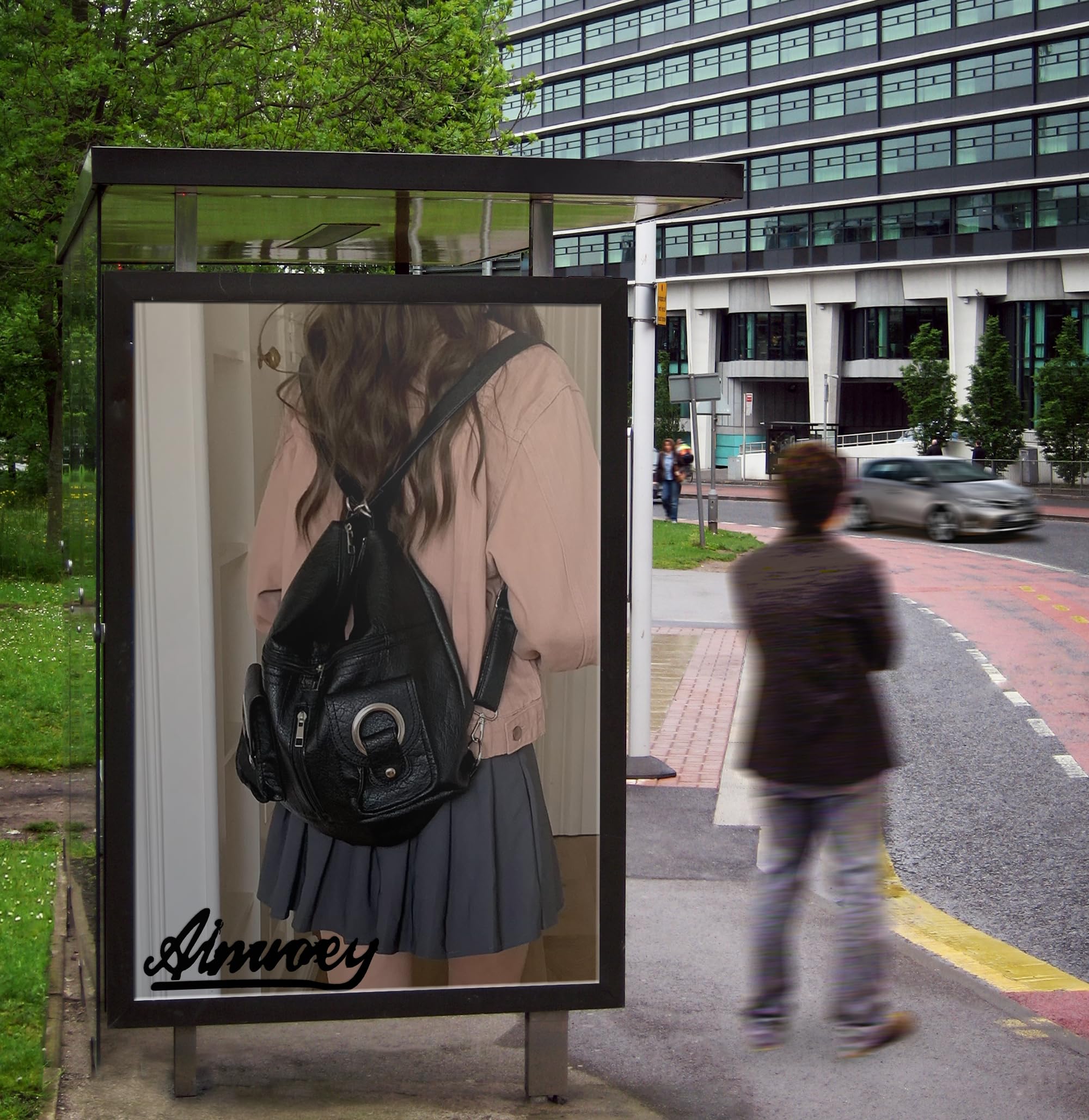 AINUOEY Donna Borse a Mano Borsa a Spalla Elegante Grandi Firmate Marca Tracolla Antifurto PU pelle 79303 1 pz