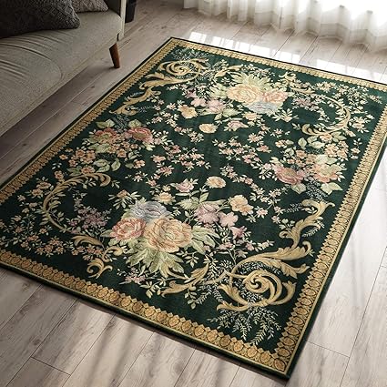 Amazon サヤンサヤン 洗える 花柄 ラグ マット 095 ゴブラン織 0x250 3畳 ダークグリーン サヤンサヤン ホーム キッチン Amazon サヤンサヤン 洗える 花柄 ラグ マット 095 ゴブラン織 0x250 3畳 ダークグリーン サヤンサヤン ホーム キッチン
