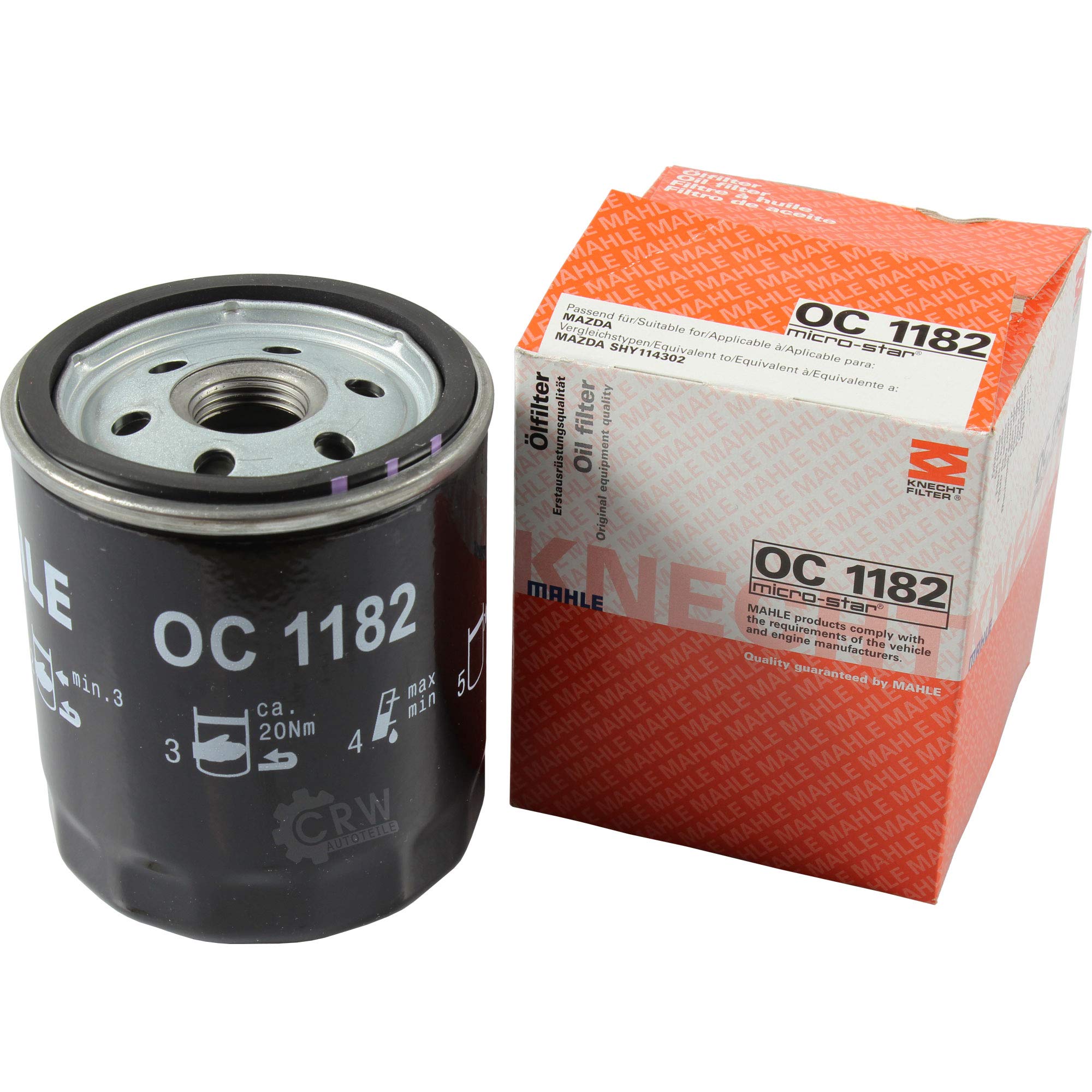 Kit d'inspection Kit de filtres avec filtre à huile OC 1182, filtre à carburant KC 83D, vis de fermeture