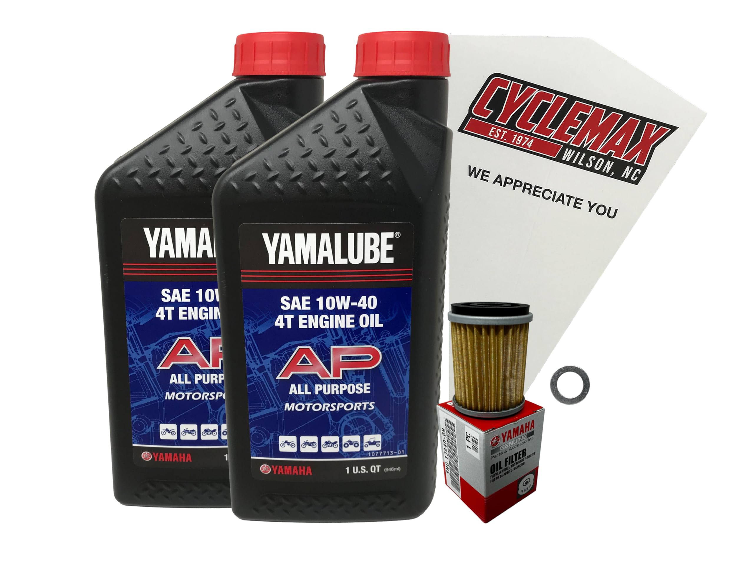Cyclemax OEM Standard Oil Change Kit compatible with 2005-2025 Yamaha TTR230