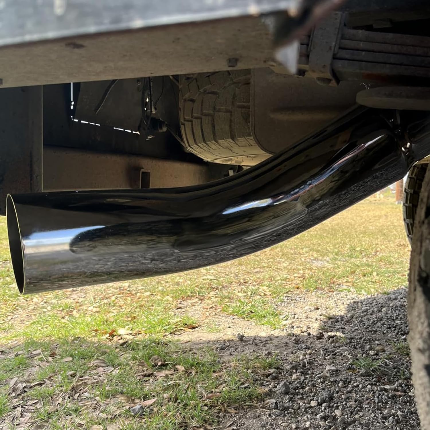 Diesel Exhaust Elbow Tip, Side Exit Exhaust Tip, chromed Turndown Exhaust Tip (5'' inlet / 6'' outlet)