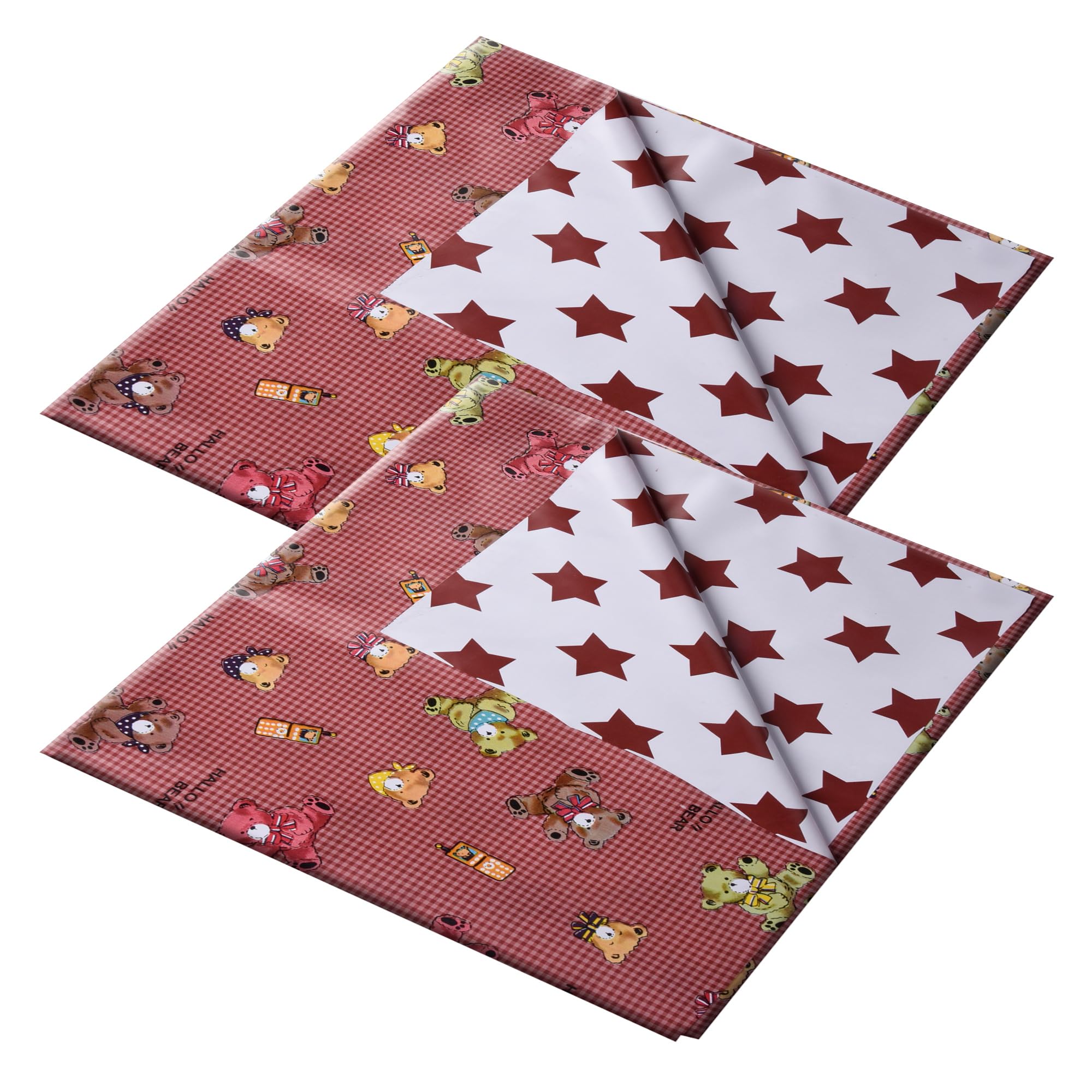Kuber Industries Baby Sheet | Reversible Baby Plastic Sheet | Crib Sheet for Baby | Bed Wetting Protector Sheet | Baby Mattress Sheet for Baby | Toddler Bed Sheet | 100x100 CM | Pack of 2 | Maroon (B0CNP937G5) Amazon Price History, Amazon Price Tracker