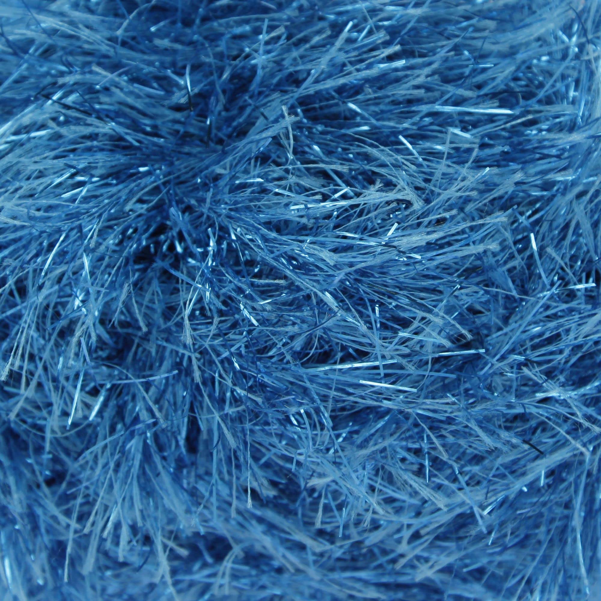 King Cole Tinsel Chunky Knitting Yarn Sparkle Eyelash Wool 1 x 50g (Turquoise - 1583)