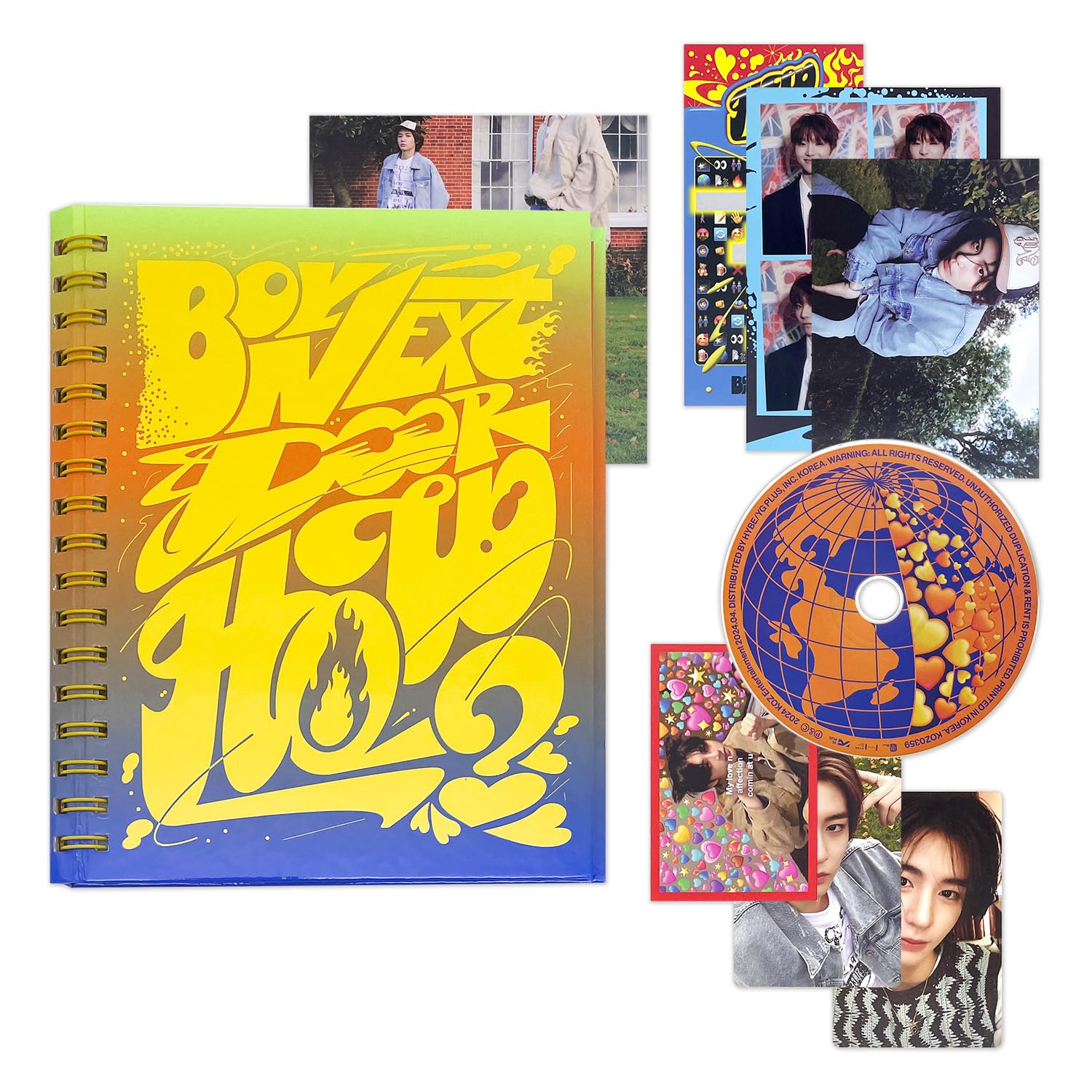 BOYNEXTDOOR - 2nd EP [HOW?] (Wind Ver.) Photo R + Photocard + Meme Card + 4-Cut Photo + Post Card + Scratch Card + Folded Poster + 3 Extra Photocards
