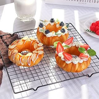 Firlar 3 Pcs Simulation Donut Fake Cake Doughnut, Artificial Fruit Cake Fake Simulation Realistic Food, Faux Cakes Simulation Realistic Cupcake Bread Dessert, Muffin Bread Dessert Home Party Decor