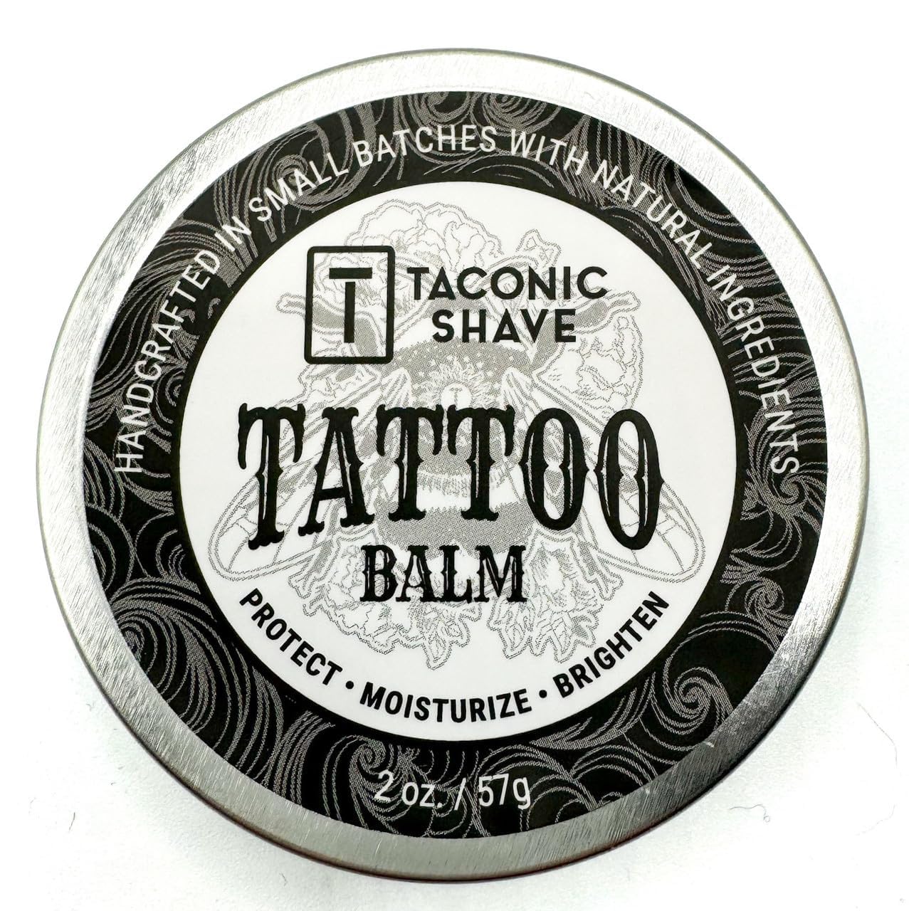 Taconic Shave Tattoo Balm – Ultra‑Moisturizing Aftercare for Tattoos, Soothes Itching & Boosts Color Vibrancy, 2 oz