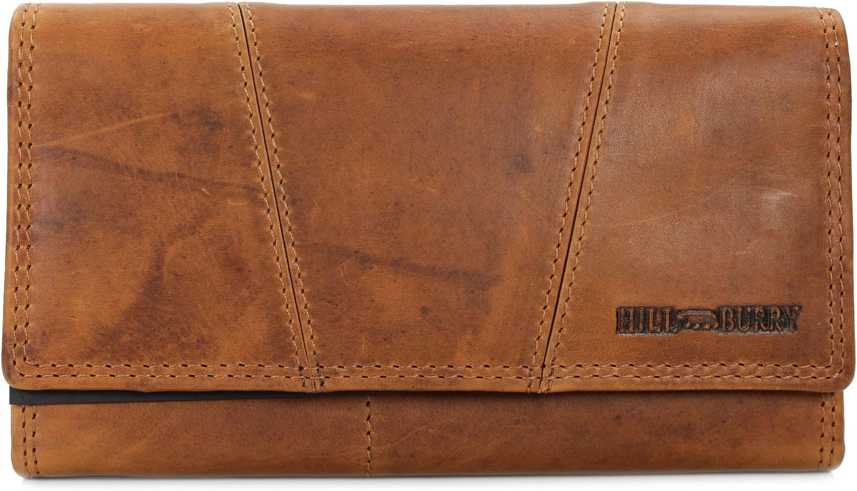 BelliVintage Leather Women's Wallet Soft Leather with RFID in Brown - 17.5 x 10 x 3 cm (W x H x D)