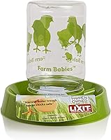 Lixit Baby Chick Feeder & Waterer - Reversible Base, 32oz Capacity, Easy Clean, Made in USA
