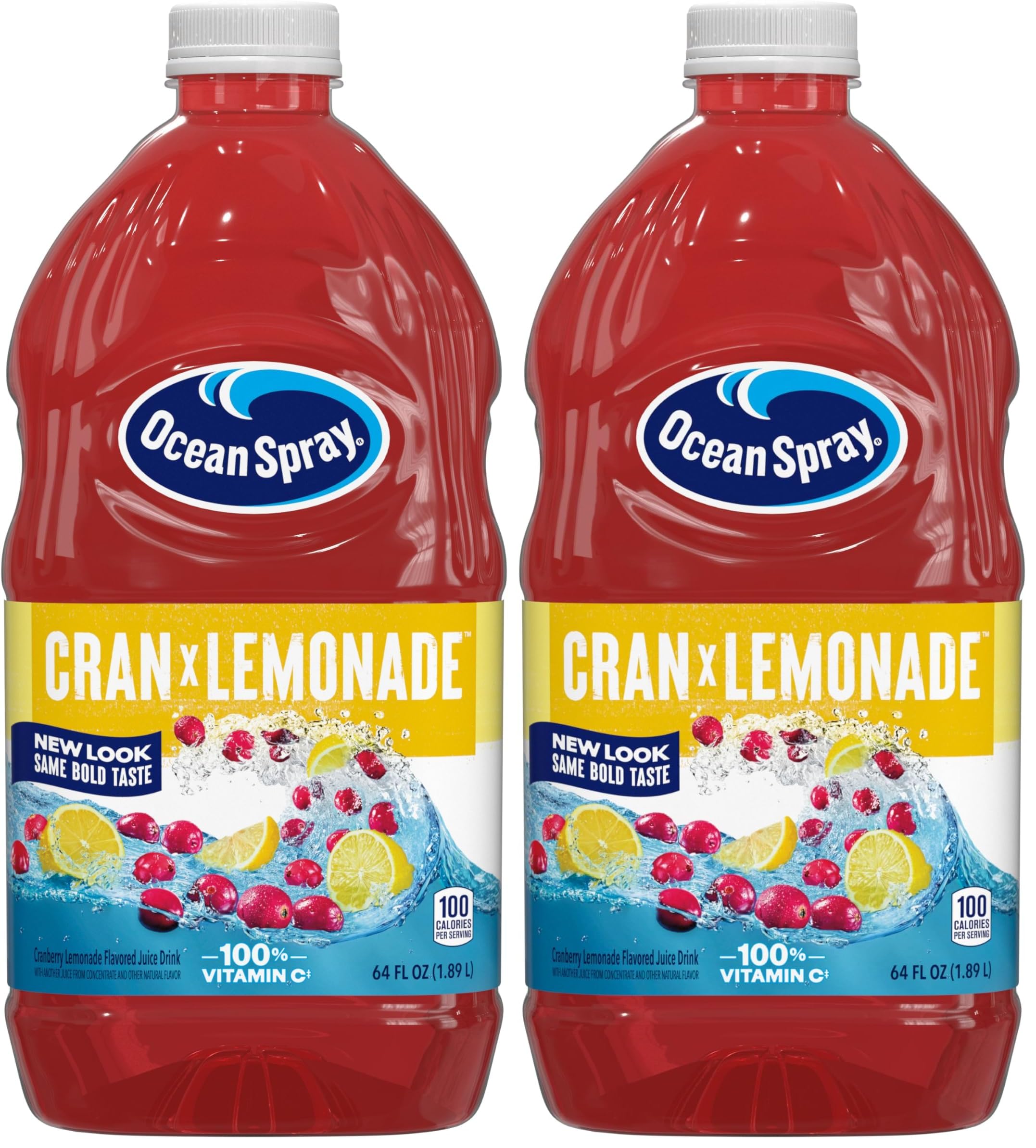 Juice Drink, Cran-Lemonade, 64 Ounce Bottle (Pack of 2)