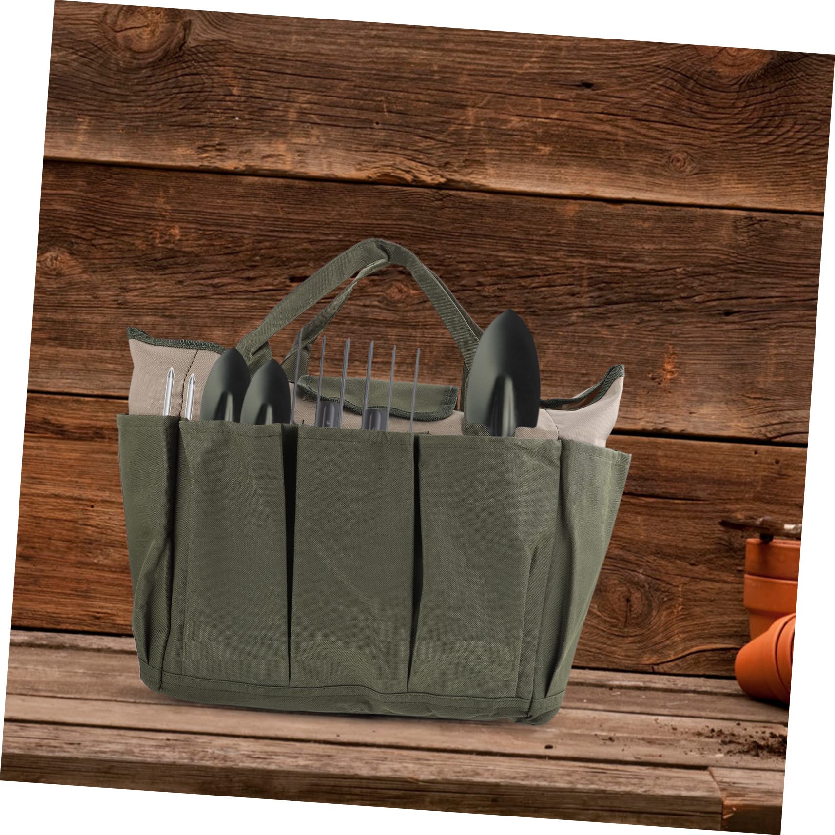 Artibetter 2pezzi Borsa da Giardinaggio Resistente Organizer Multifunzionale per Utensili da Giardino per Giardinaggio e La Conservazione Colori Militari