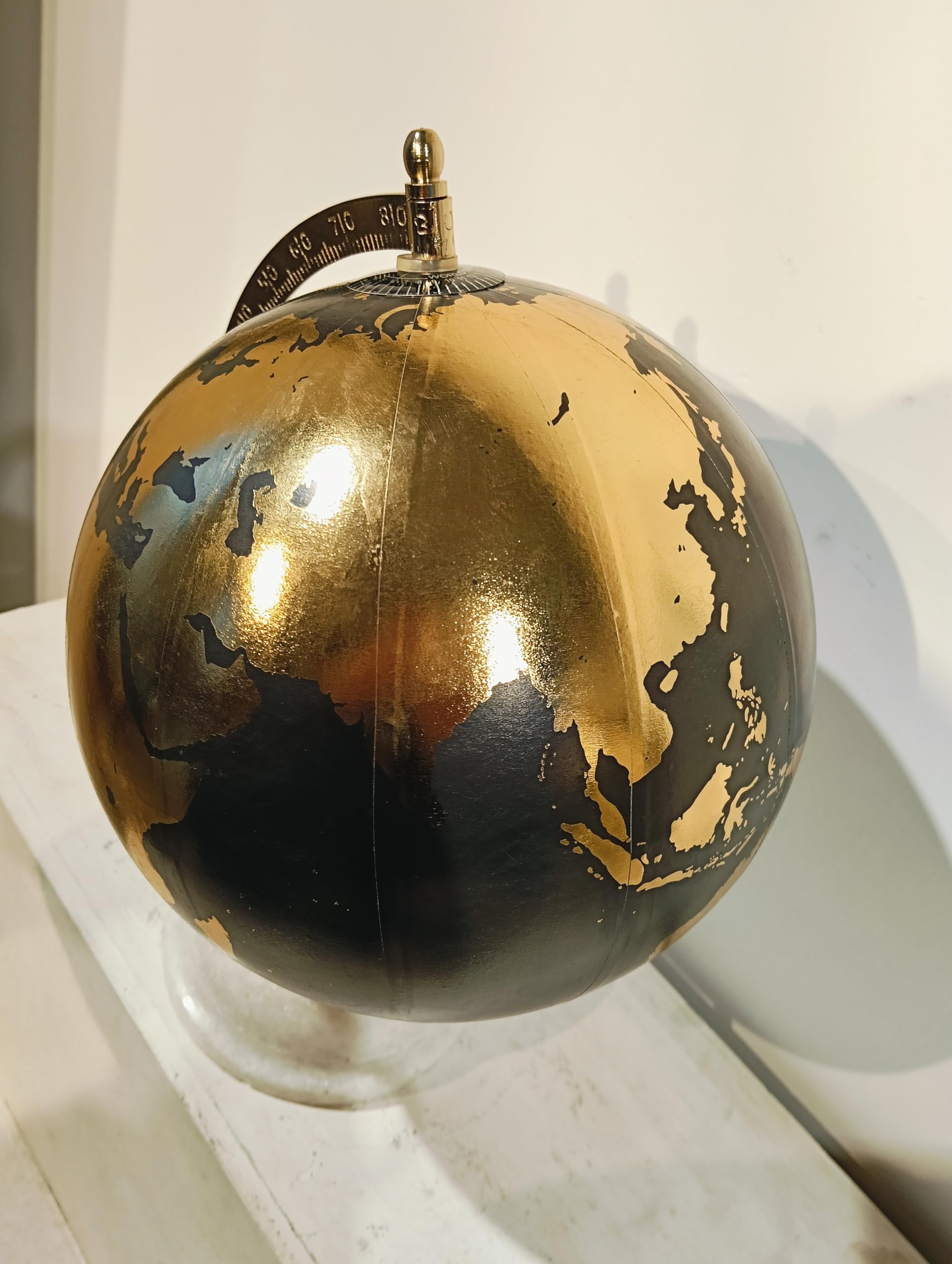 Cosmic globe Exports Rotating World Globe 8 Inch with Metal Arc and Marble Stand for Show pieces for Home Décor, Office Decor and Decorations items,Study Table decor Items, Birthday, Party Gifts and Aniversary. 1