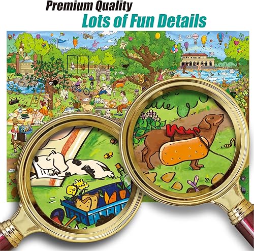 Miniatura 4 de Antelope - Rompecabezas de 500 piezas de gran formato para adultos, rompecabezas de parque de perros, 500 piezas, piezas grandes, rompecabezas sin