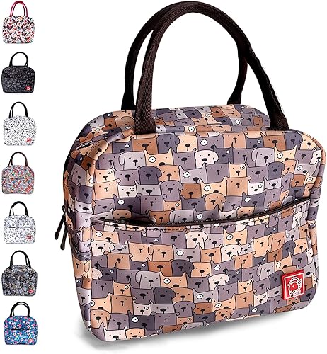 Miniatura 7 de Bolsa de almuerzo reutilizable con aislamiento impermeable y bolsillo frontal acolchado con doble cremallera para niños, hombres, mujeres, trabajo,