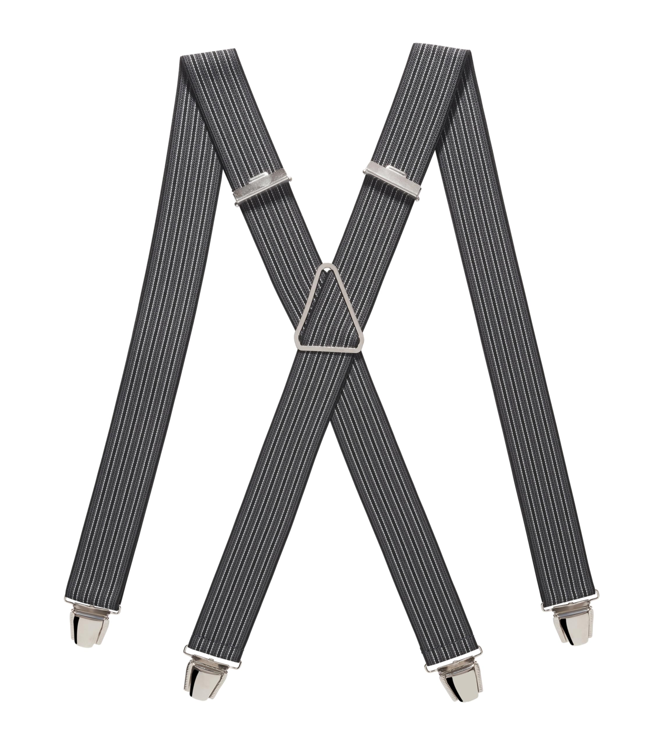 PIERROT Tirantes para Hombre - Clips Extra Fuerte - Sólidos y Artesanales para Hombres Garantía de por vida - Tirantes para Pantalones - Una Talla Para Todos