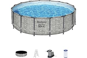Bestway 15x52 Steel Frame Above Ground Swimming Pools for the Ultimate Backyard Oasis
